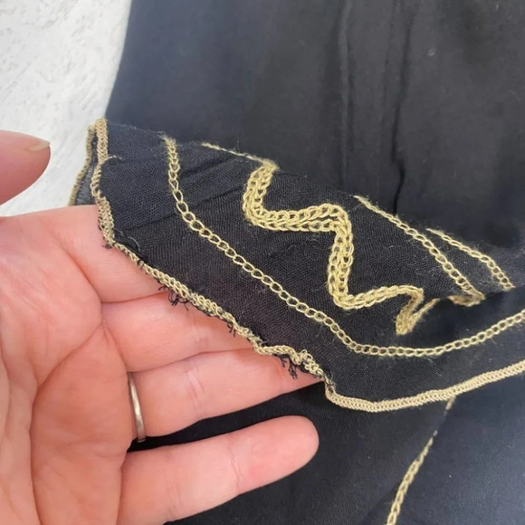 Poupette St Barth Off Shoulder Mini Dress Cover Up S Black - Picture 13 of 15